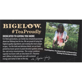 Bigelow foil-wrapped tea pouches preserve freshness and aroma