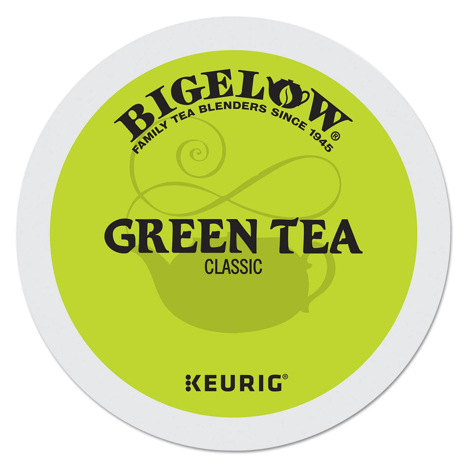 Bigelow Tea green tea K-Cup pack for quick Keurig brewing and smooth flavor.