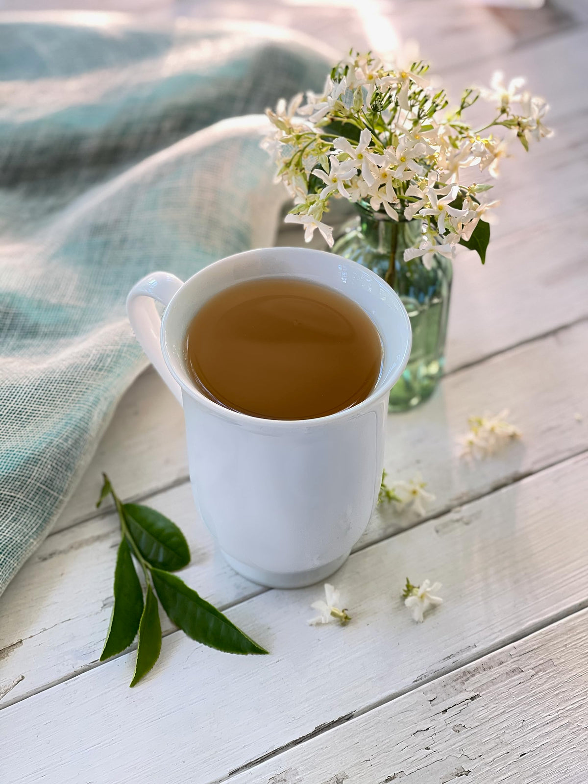 Bigelow Jasmine Green Tea bags individually wrapped for peak freshness
