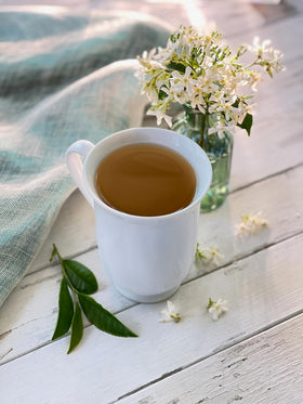 Bigelow Jasmine Green Tea bags individually wrapped for peak freshness