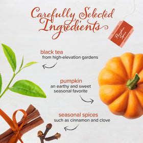 Bigelow Pumpkin Spice box packaging preserving freshness and aroma