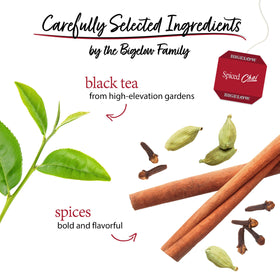 Close-up of chai spice blend with cinnamon and cardamom notes