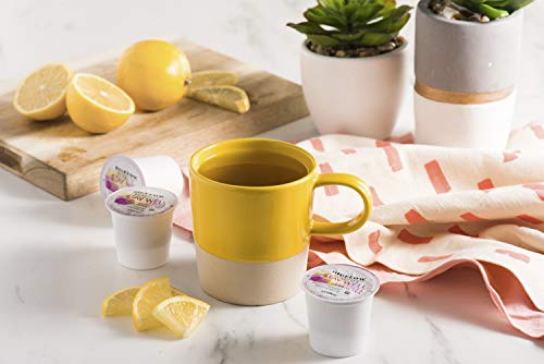 Bigelow Tea US-made family-owned heritage display emphasizing quality and sustainability.