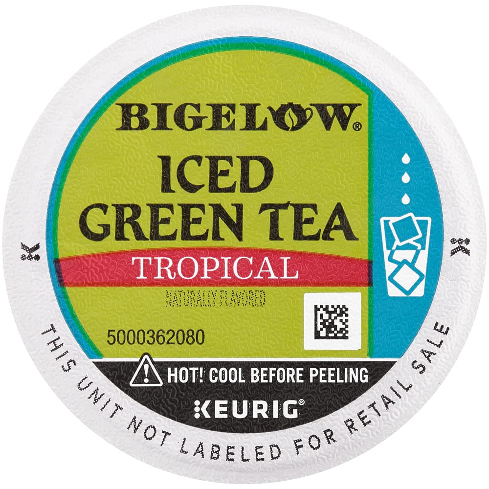 Glass of iced tea poured over ice showcases vivid color and crisp finish.