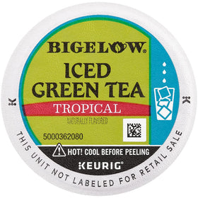 Glass of iced tea poured over ice showcases vivid color and crisp finish.