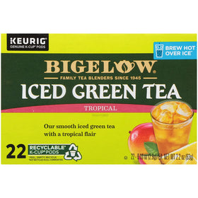 Iced tea glass with straw evokes refreshing, anytime sipping.