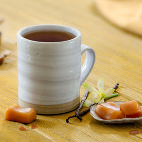 Bigelow vanilla caramel tea bags in foil packets for freshness