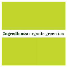 Bigelowwss Organic Green Tea label highlights USDA Organic and Non-GMO quality.
