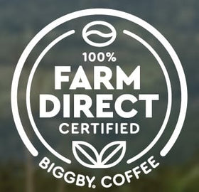 BIGGBY steaming mug conveys comforting aroma and warmth.