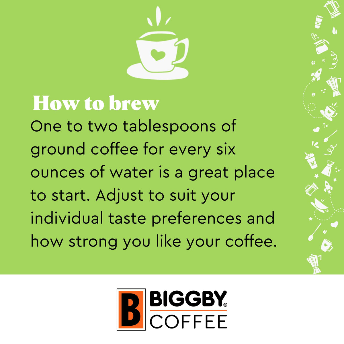 BIGGBY Michigan Cherry brewed cup conveys fruity notes with a smooth, satisfying finish.
