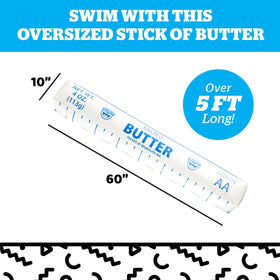 Butter Noodle is a versatile float to lounge, ride, or swim.