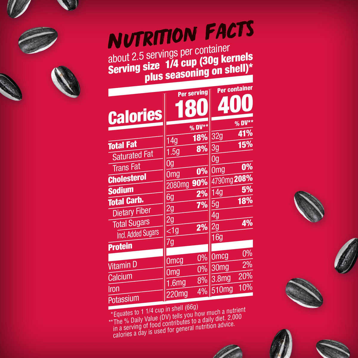 Jumbo seeds chosen for bold flavor in every bite.