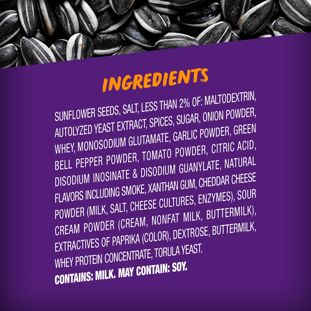 BIGS Taco Bell seeds highlight zero added sugar per serving for mindful snacking.