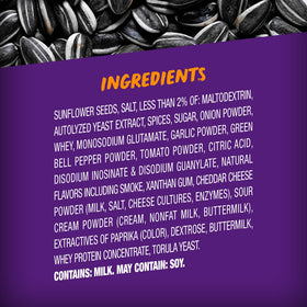 BIGS Taco Bell seeds highlight zero added sugar per serving for mindful snacking.
