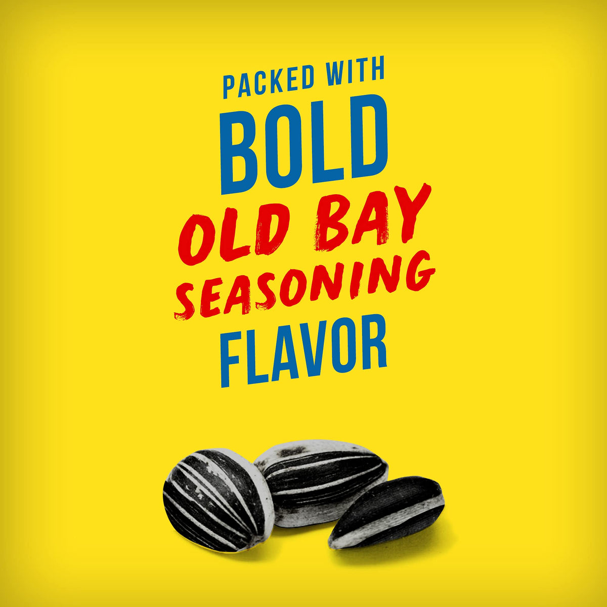 Close-up of Old Bay seasoning dust on BIGS seeds; flavor boost.