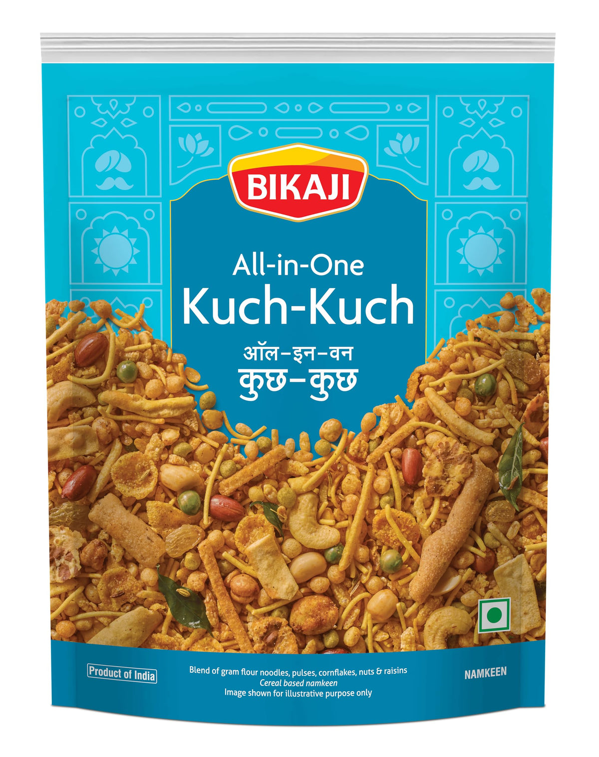 BIKAJI Kuch Kuch All In One Mixture 1kg pack, ready-to-eat tea-time snack.