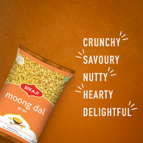 BIKAJI Moong Dal authentic flavor with natural seasonings in every bite.