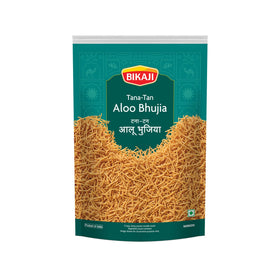Bikaji Tana-Tan Aloo Bhujia pack front showing 1 kg ready-to-eat crunch.