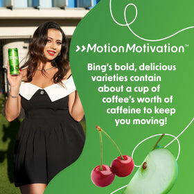 Bing Crisp 12-pack box front emphasizes convenient multi-pack.