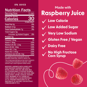 BING RAZ Raspberry pour reveals bright color and refreshing aroma