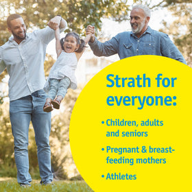 Bio-Strath prebiotic and postbiotic icon illustrating gut-friendly blend.