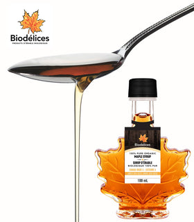 BIODELICES amber maple syrup color hints at depth