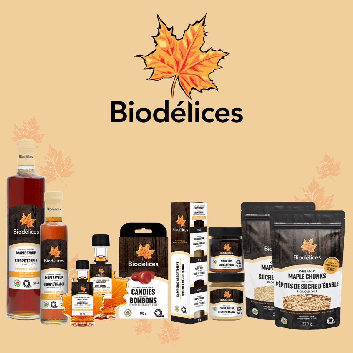 BIODELICES gift-worthy maple syrup in elegant packaging for gourmets