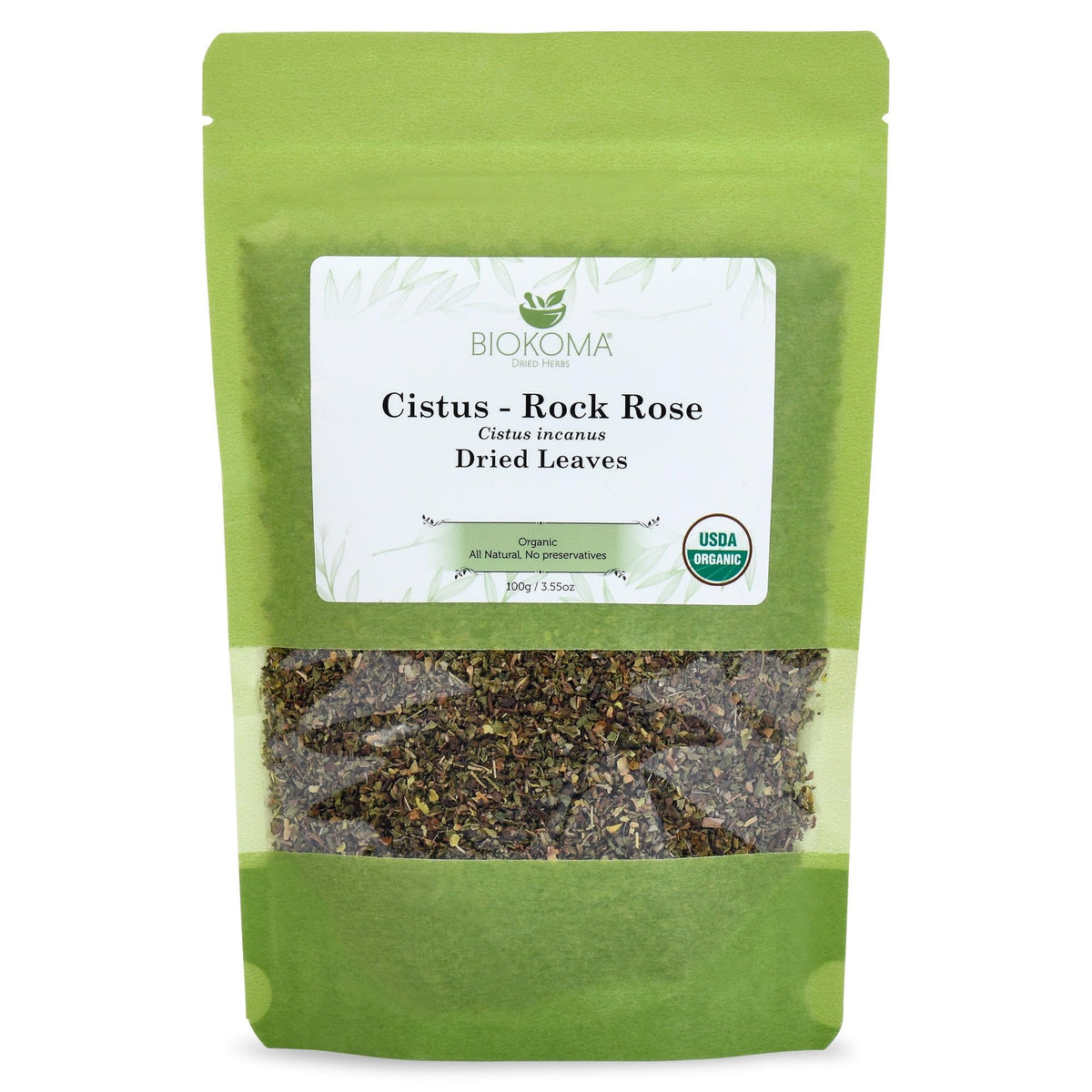 Biokoma Cistus Rock Rose loose-leaf pack ready for brewing