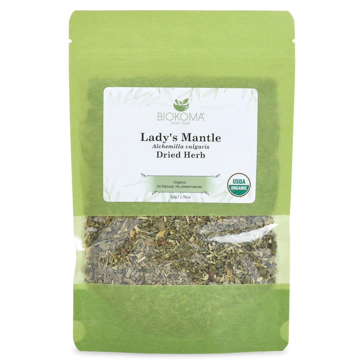 Biokoma Lady's Mantle dried leaves for pure organic tea