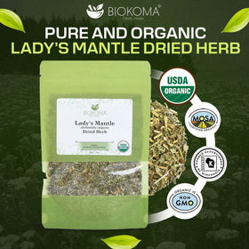 Biokoma Lady's Mantle loose leaves in scoop for blends