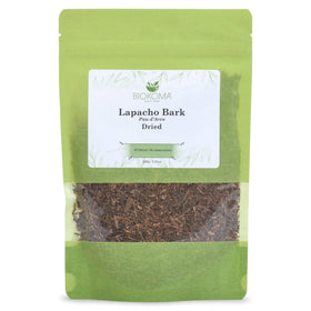 Biokoma Lapacho Bark loose leaves ready for a warm, earthy, caffeine-free brew