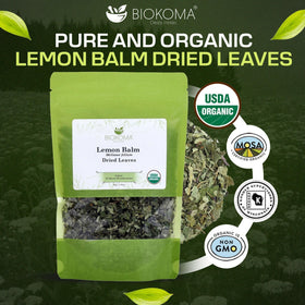 Biokoma Lemon Balm loose tea brew creates a soothing evening routine