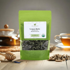Biokoma Lemon Balm herb used for mindful tea moments