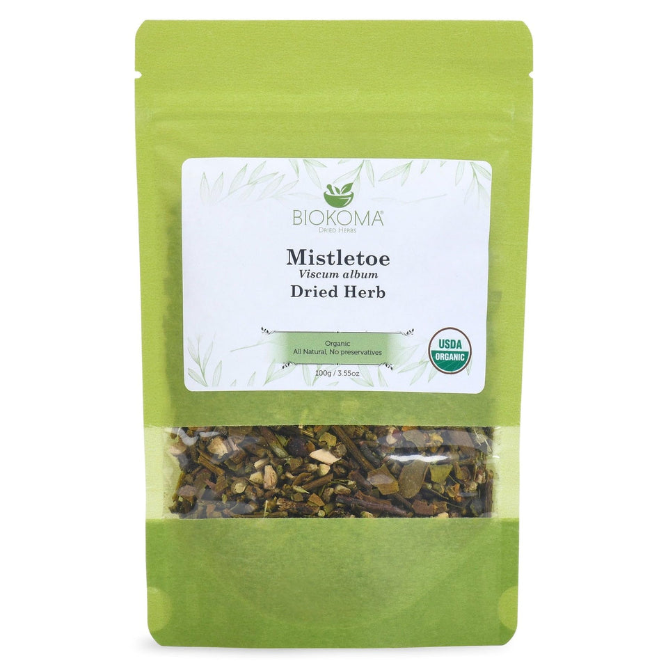 Biokoma mistletoe dried herb pack for tea preparation