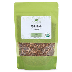 Biokoma Oak Bark loose tea leaves ready for a comforting cup.