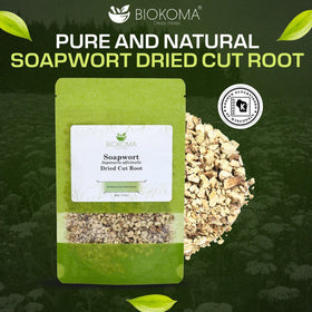 Biokoma Soapwort loose tea steep for gentle plant-based cleansing rituals