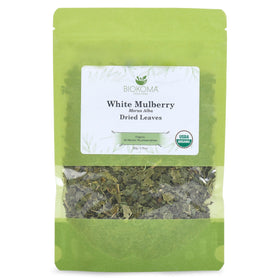Biokoma White Mulberry Leaves for loose tea, ready to brew a gentle everyday cup