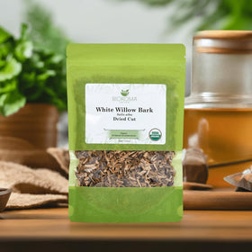 Biokoma White Willow Bark tea infuser image hints easy brewing at home