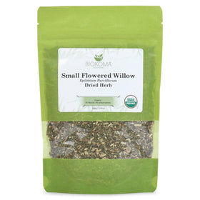 Biokoma willow herb dried leaves close-up, showcasing pure quality for daily aromatic rituals.