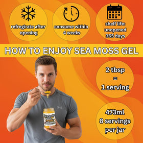 Biolore Sea Moss Gel Mango Chili bottle presenting bold flavor and natural minerals
