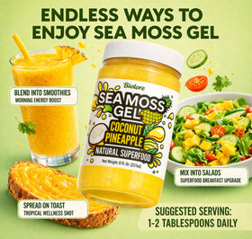 Biolore Sea Moss Gel packaging emphasizing eco-friendly materials