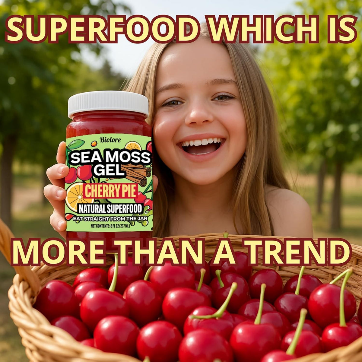 Biolore Sea Moss Gel Wildcrafted sea moss source underscores natural origins.