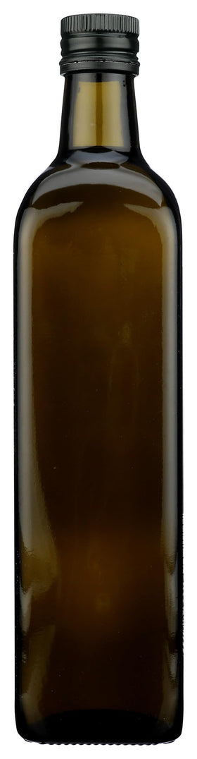 Bionaturae olive oil bottle with recipe card close-up