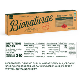 Bionaturae sourdough spaghetti cooking in pot, perfect for quick weeknight meals