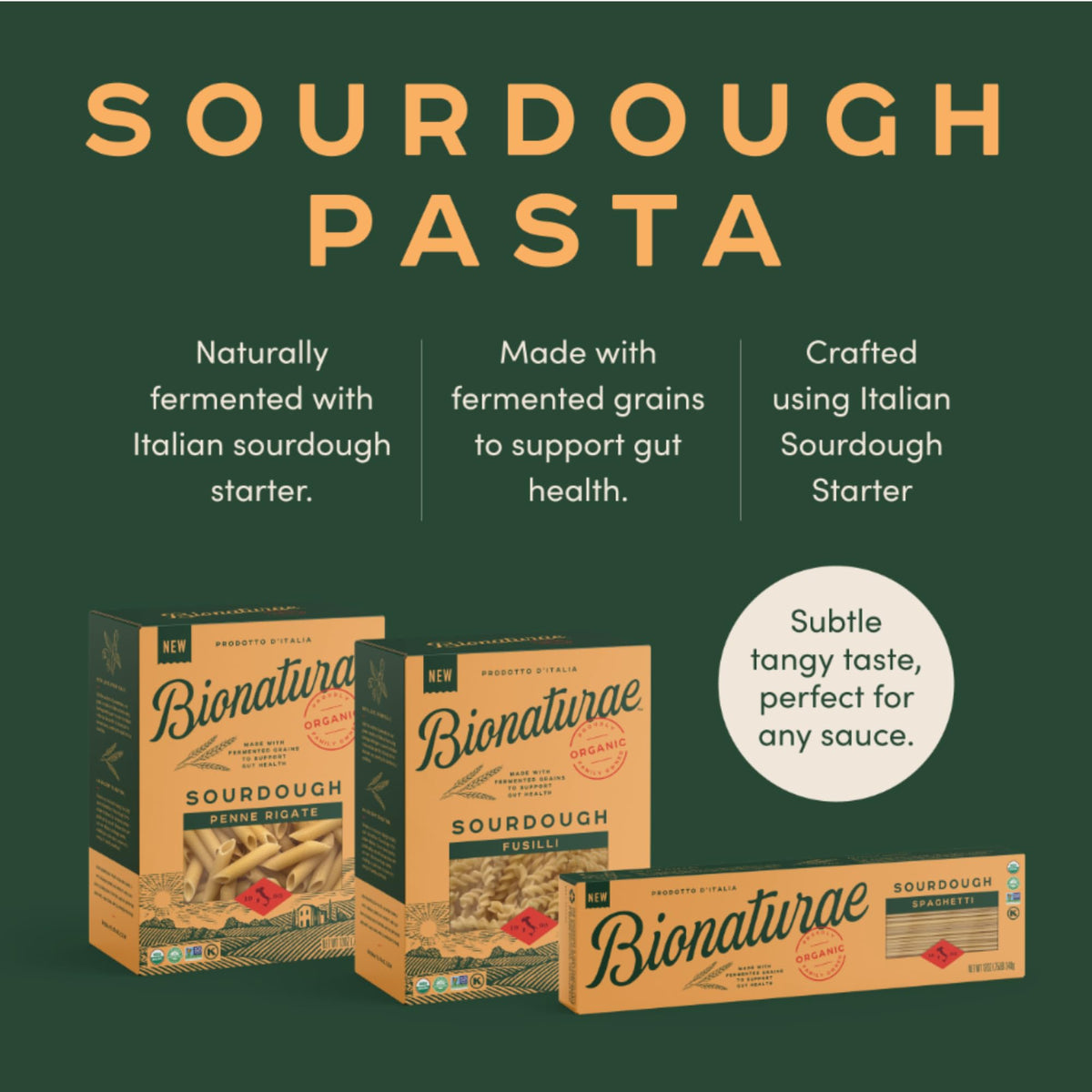 Bionaturae spaghetti traditional Italian method – slow drying preserves flavor