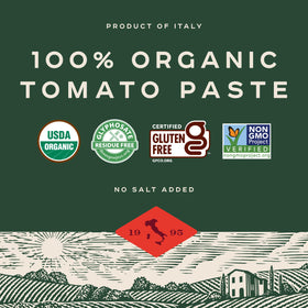 Bionaturae no-salt label close-up highlighting organic, gluten-free, no added sugar.