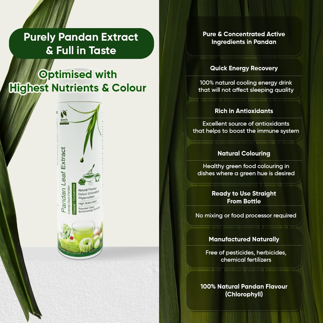 Bionutricia Extract pandan concentrate used in baking for authentic aroma.