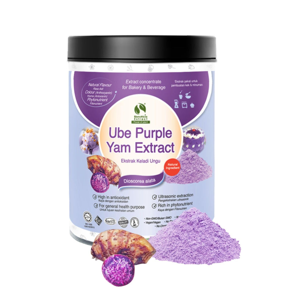 BIONUTRICIA EXTRACT Ube powder bottle for precise measuring in recipes