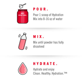 Lifestyle shot featuring Biosteel Zero Sugar Hydration Mix in daily routine.