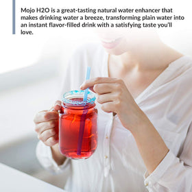 BioTrust Mojo H2O label highlighting non-GMO and natural flavors for purity.
